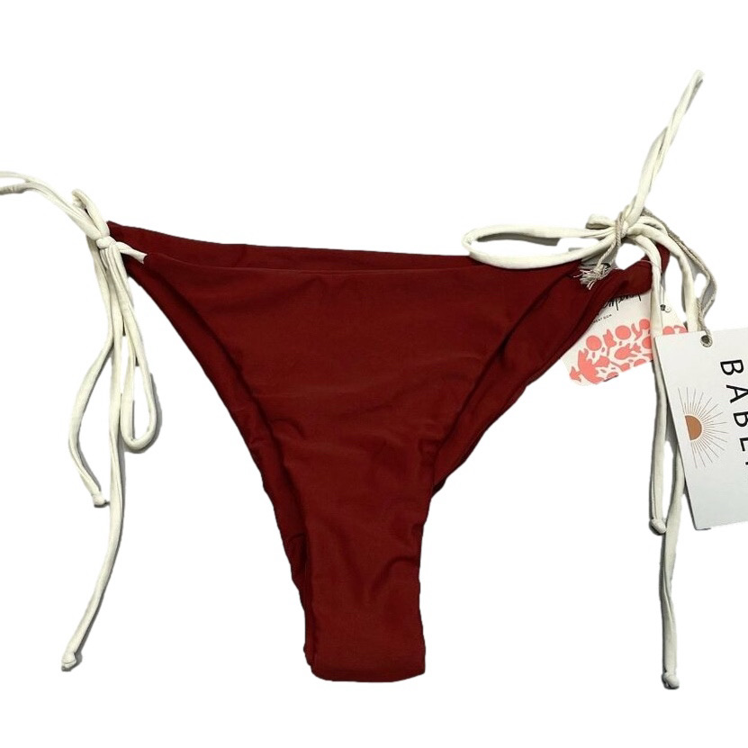 New Baben Tamara Tie-Side Bikini Bottoms Size S Red